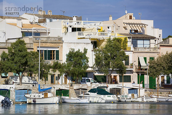 Hafenidylle in Portocolom  Mallorca  Balearen  Spanien