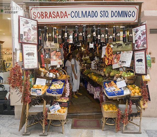 Ein Spezialitätenladen in der Altstadt von Palma de Mallorca  Mallorca  Balearen  Spanien