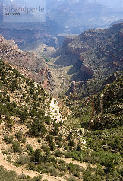 Bright Angel Trail  South Rim  Grand Canyon National Park  Arizona  USA  Nordamerika