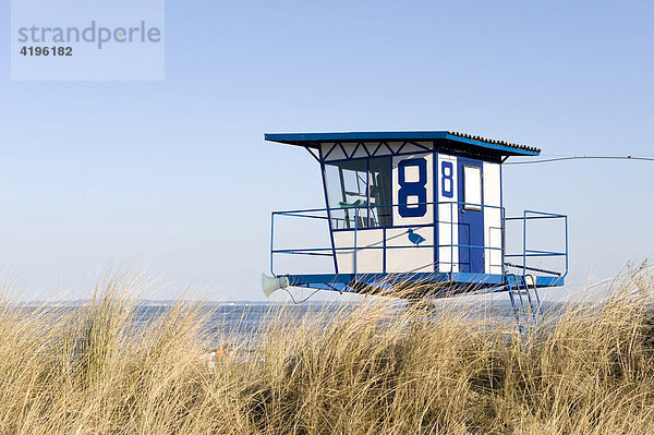 Strandwachturm  Seebad Bansin  Insel Usedom  Mecklenburg-Vorpommern  Deutschland  Europa