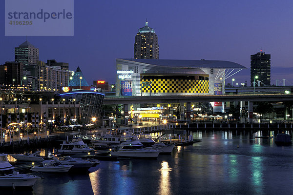 Darling Harbour bei Nacht Sydney Australien