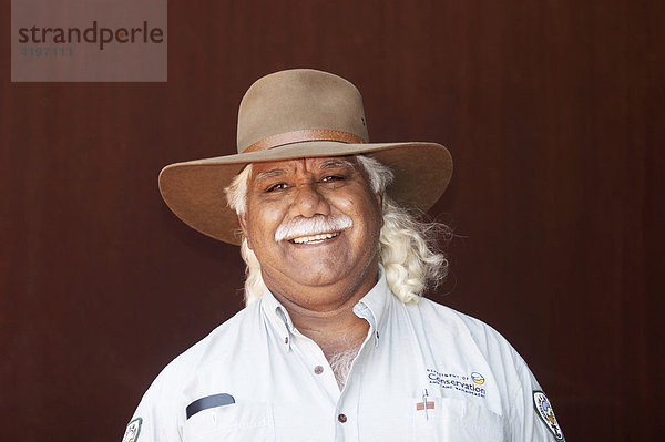 Chef Ranger des Karijini National Park ist Aborigines Pilbara Region Westaustralien WA