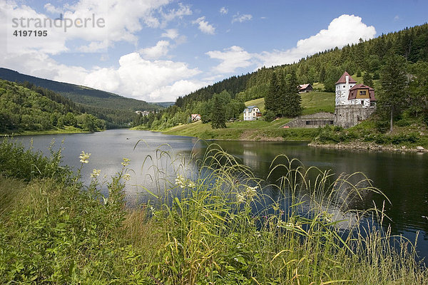 Stausee  Spindleruv Mlyn Spindlermühle  Riesengebirge  Tschechien