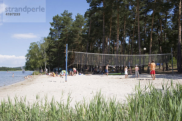Beachvolleyball  Machasee  Campingplatz Borny  Stare Splavy  Tschechien