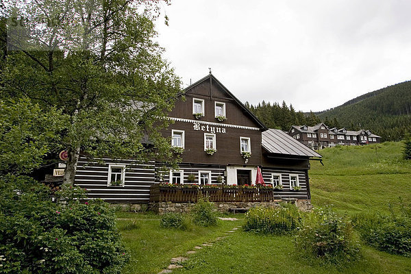 Holzhaus  Obrí Dul  Riesengebirge  Tschechien