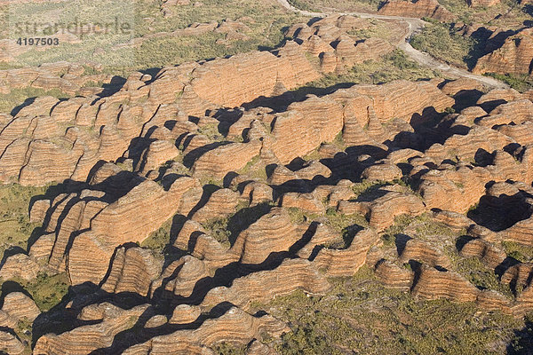 Purnululu National Park  Bungle Bungle Range  Luftaufnahme  Unesco Weltnaturerbe  Kimberley  Westaustralien  WA  Australien