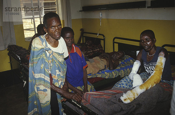 Krankenstatioon bei Butare  Ruanda  Afrika