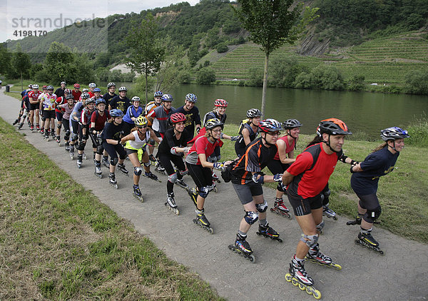 Inline-Skater beim Training