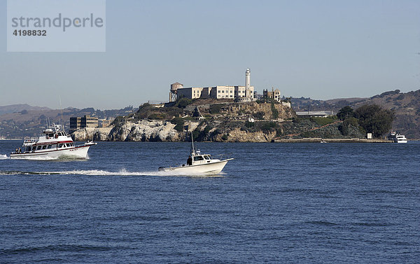 Die Gefängnisinsel Alcatraz vor San Francisco  Kalifornien USA
