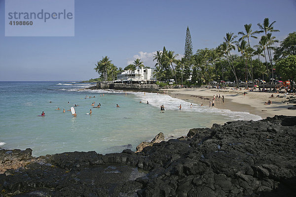 White Sands Beach in Kailua Kona  Hawaii  USA