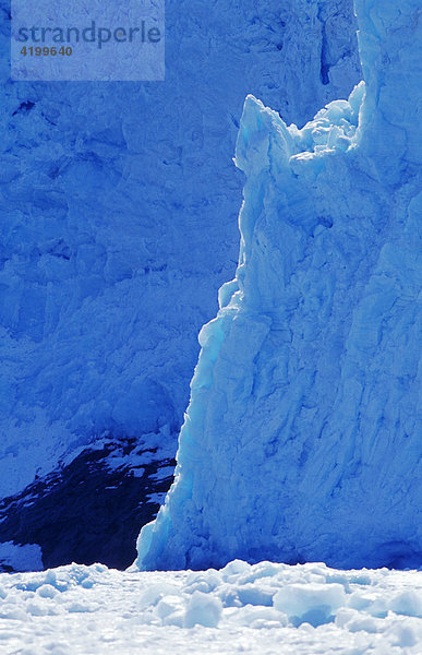 Gletscherzunge des Chenega Gletschers mündet ins Meer  Prince William Sound  Alaska  USA