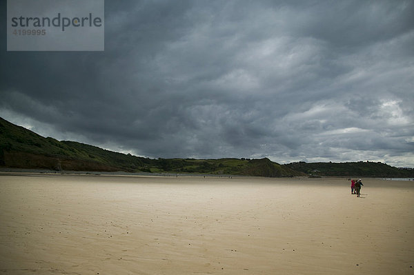 Strand von Erquy  Bretagne  Frankreich