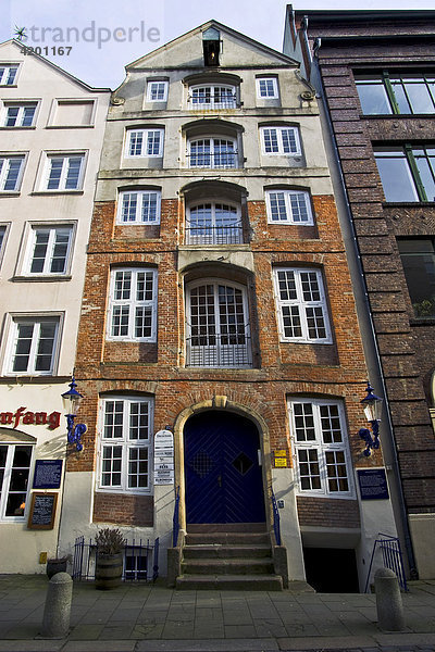 Historische Häuser an der Deichstrasse in Hamburg  Altstadt  Hamburg  Deutschland