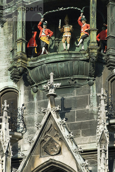 Chime on town hall Munich Capital City of Bavaria Germany