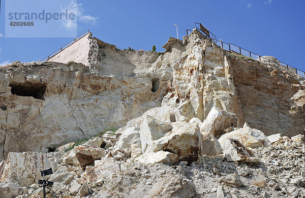 Stone-avalanche Ürgüp Cappadocia Turkey Türkei