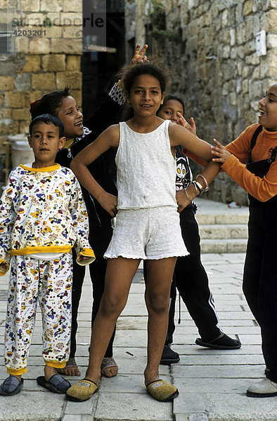 Jüdische Kinder in Akko  Israel