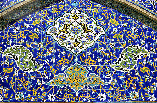 Fliesenmosaik  Shaikh Lotfollah Moschee  Isfahan  Iran
