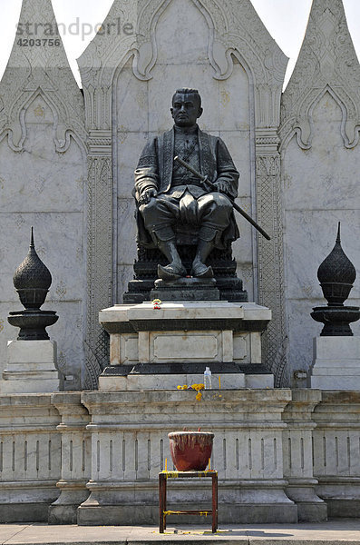 Denkmal von König Rama III. in Bangkok  Thailand  Asien