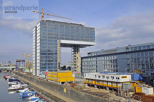 Baustelle des Kranhaus 1  Rheinauhafen  Köln  Nordrhein-Westfalen  Deutschland  Europa