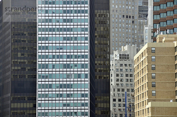 Glasfassade  Bürogebäude  Financial District  Manhattan  New York City  USA