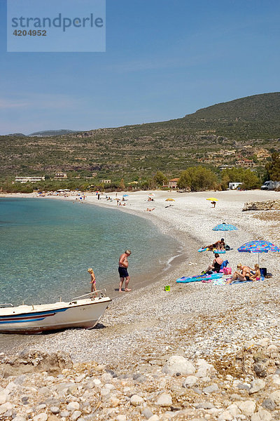 Strand von Kardamili  Peloponnes  Griechenland