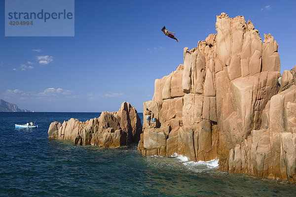 Porphyrklippen bei Arbatax  Sardinien  Italien