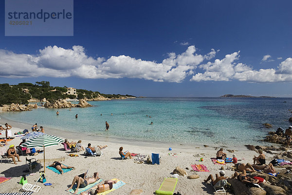Spiaggia Capriccioli Costa Smeralda Sardinien Italien