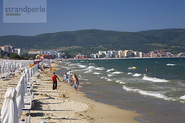 Strand bei Sozopol  Schwarzes Meer  Bulgarien