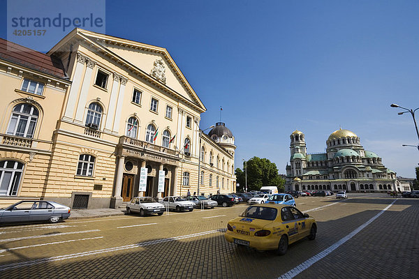Akademie der Wissenschaften  Alexander-Nevski-Kathedrale  Sofia  Bulgarien