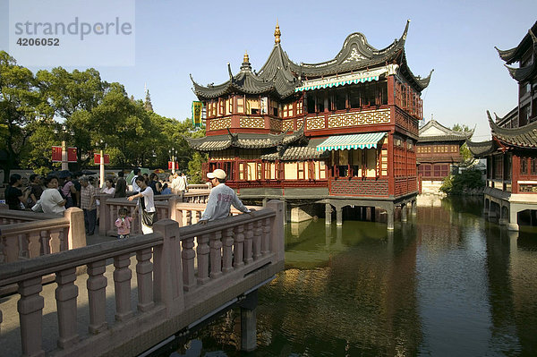 Yuyuan Teehaus im Yu-Garten  Shanghai  China  Asien