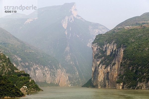 Fluss Jangtse  China  Asien