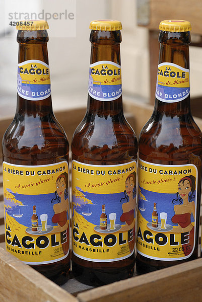 Marseiller Bier La Cagole  Marseille  Provence-Alpes-Cote d'Azur  Frankreich