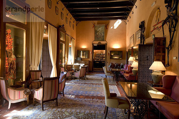 Salon   Hacienda Benazuza  El Bulli Hotel  Sanlucar la Mayor  Provinz Sevilla  Andalusien  Spanien