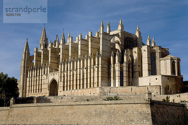 Kathedrale La Seu  Palma  Mallorca  Balearen  Spanien