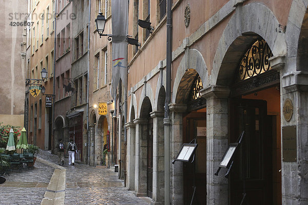 Gasse in der Altstadt  Lyon  Frankreich