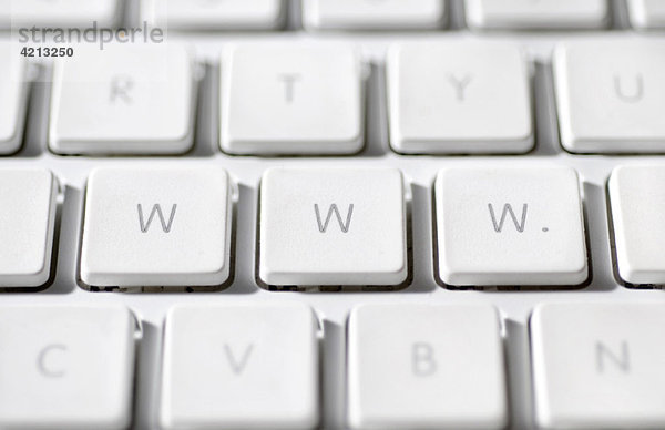 World Wide Web abgekürzt als'wwww.'' auf der Laptop-Tastatur'.