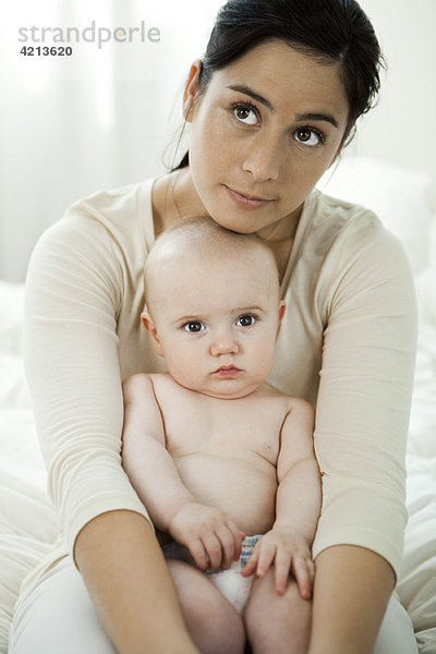 Mutter und Baby  Porträt