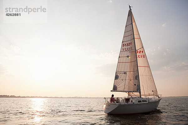 Yachtsegeln auf See