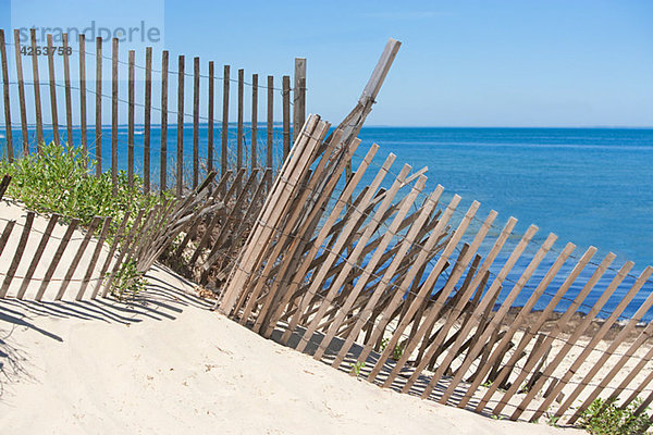 Zaun an einem Strand  Montauk  Long Island