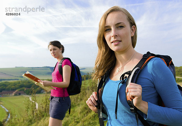 Porträt einer Wanderin