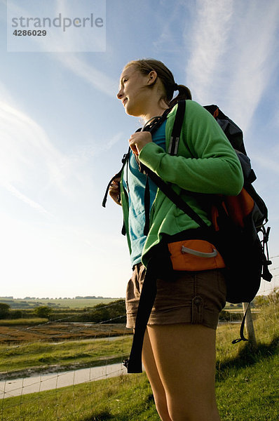 Porträt einer Wanderin