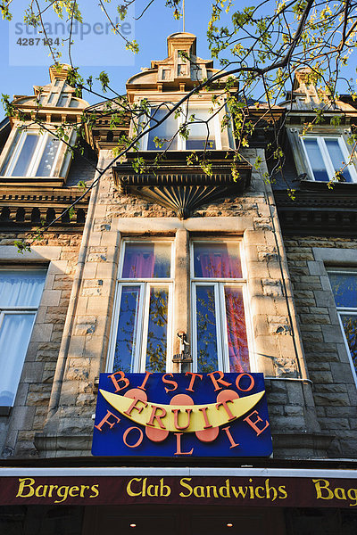 Restaurant in Saint-Denis Street  Montreal  Quebec