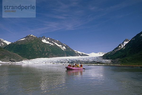 Sparren auf Placer River unterhalb Spencer Gletscher KP AK Sommer