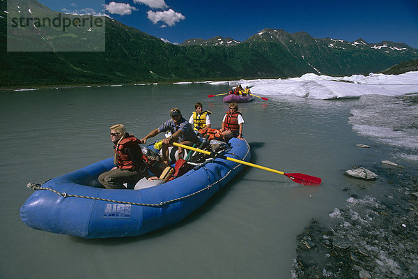 Sparren auf Placer River unterhalb Spencer Gletscher KP AK Sommer