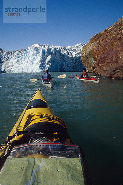 nahe Landschaftlich schön landschaftlich reizvoll Grauen Zimmer Tracy Arm-Fords Terror Kajakfahrer