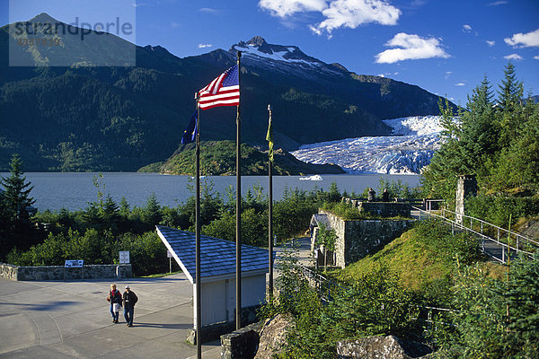 Besucher-Center @ Mendenhall-Gletscher SE Alaska Sommer