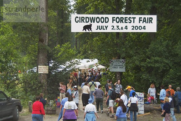Besucher Eingabe Girdwood Forest Fair SC AK Sommer