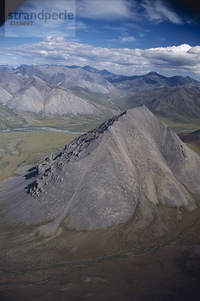 Der Smith Mountains im Arctic National Wildlife Refuge  Brookskette  arktische Alaska Aerial