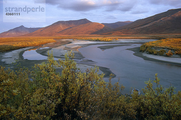 Mit Blick auf Noatak River Valley Herbst AR Alaska