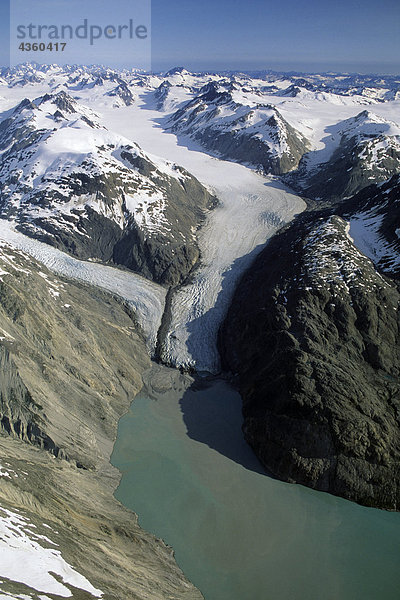 Muir Gletscher Glacier Bay Natl Park SE Alaska Antenne